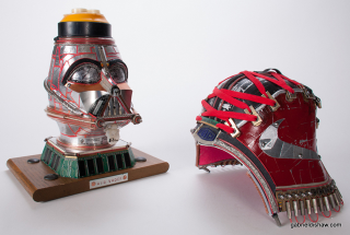 Illustration for article titled Amazing Star Wars Sculptures, Made Out Of Techno-Junk